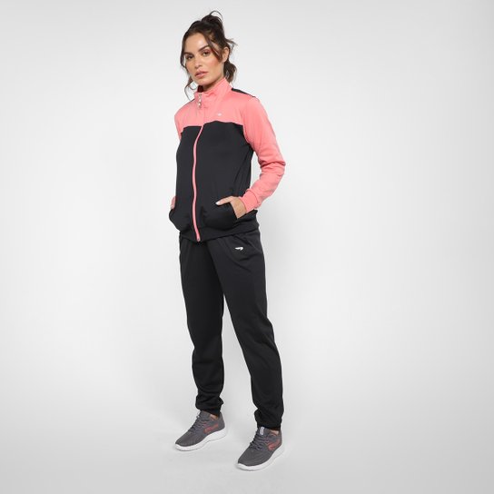 Agasalho Rainha Feminino - Rosa+Preto