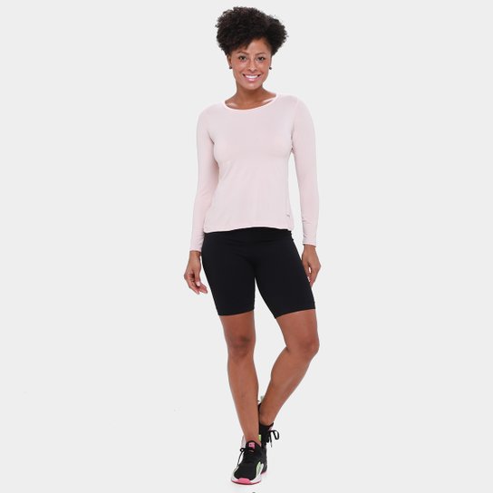 Blusa Rainha Manga Longa Side Feminina