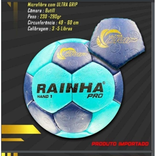 Bola Handebol Rainha Pro Tam 1 UltraGripp Importada