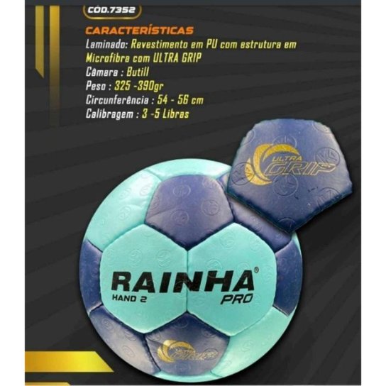 Bola Handebol Rainha Pro Tam 2 UltraGripp Importada