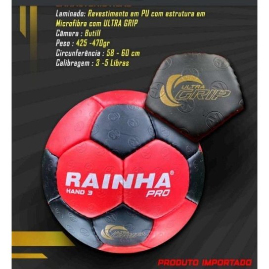 Bola Handebol Rainha Pro Tam 3 UltraGripp Importada