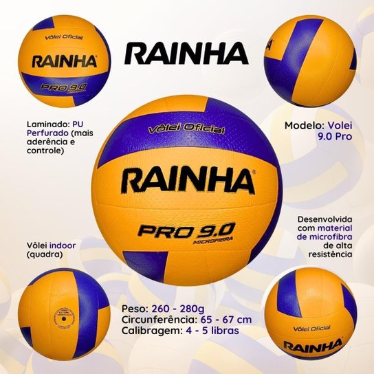 BOLA VOLEI RAINHA OFICIAL PRO 9.0
