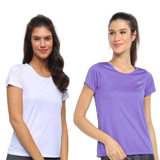 Kit 2 Camisetas Rainha Básica Classic Feminina