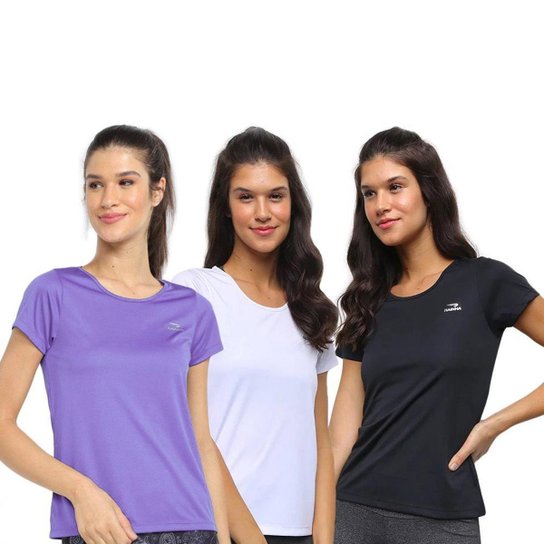 Kit 3 Camisetas Rainha Básica Classic Feminina