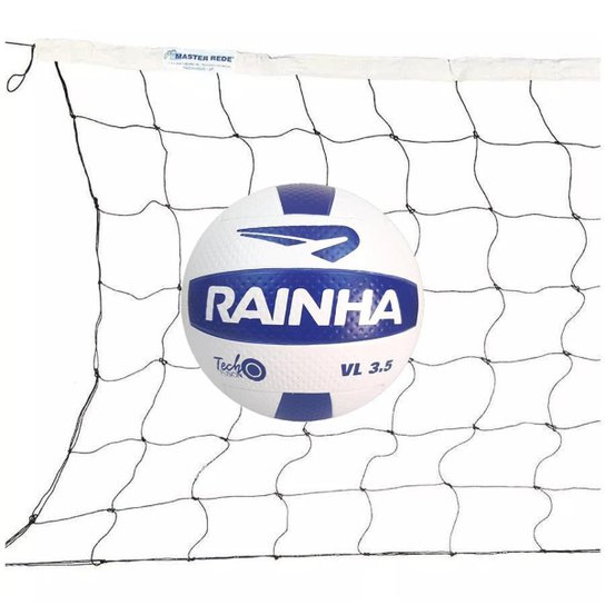 Kit Bola De Vôlei Rainha 3.5 + Rede Vôlei 5 Metros