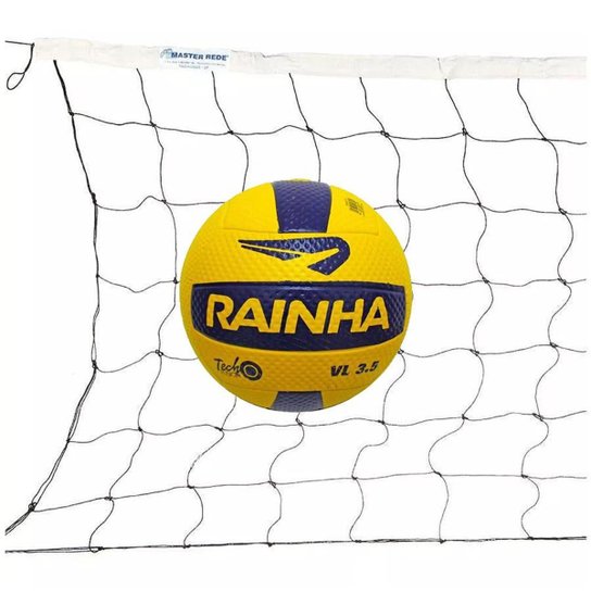 Kit Bola De Vôlei Rainha 3.5 + Rede Vôlei 5 Metros
