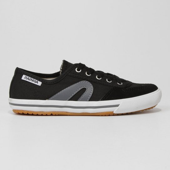 Tênis Juvenil Rainha Vl 2500 Masculino - Preto+Cinza