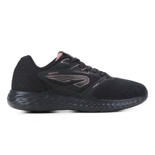 Tênis Rainha Drive II Feminino - Preto+Rosa
