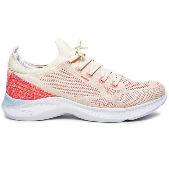 Tênis Rainha Road II Feminino - Bege e Coral - 40