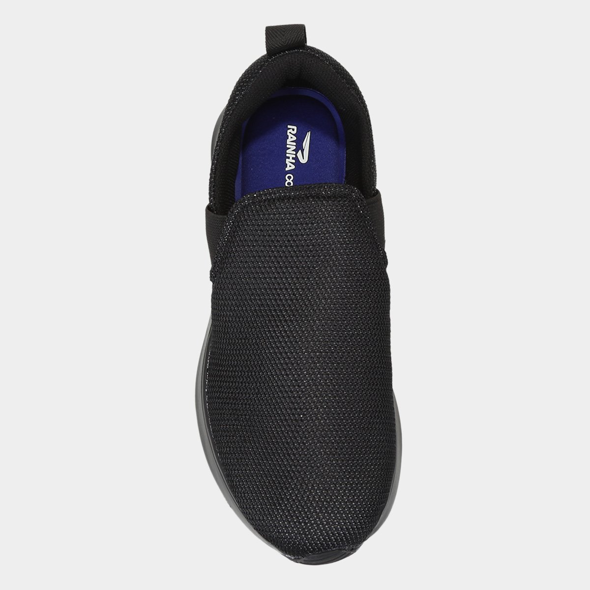 Tênis Rainha Slip On Back Masculino Preto Rainha