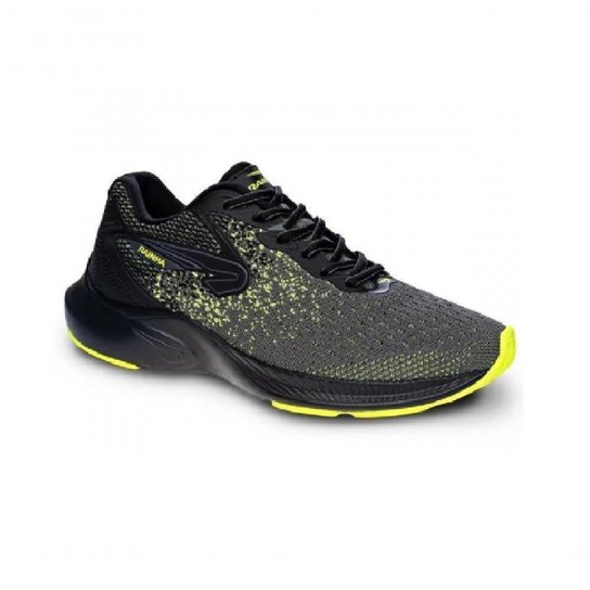 TENIS RAINHA SPREAD CINZA/PRETO/AMARELO NEON