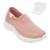 Tênis Slip On Rainha Charm e Meia Feminina - Rosa+Branco